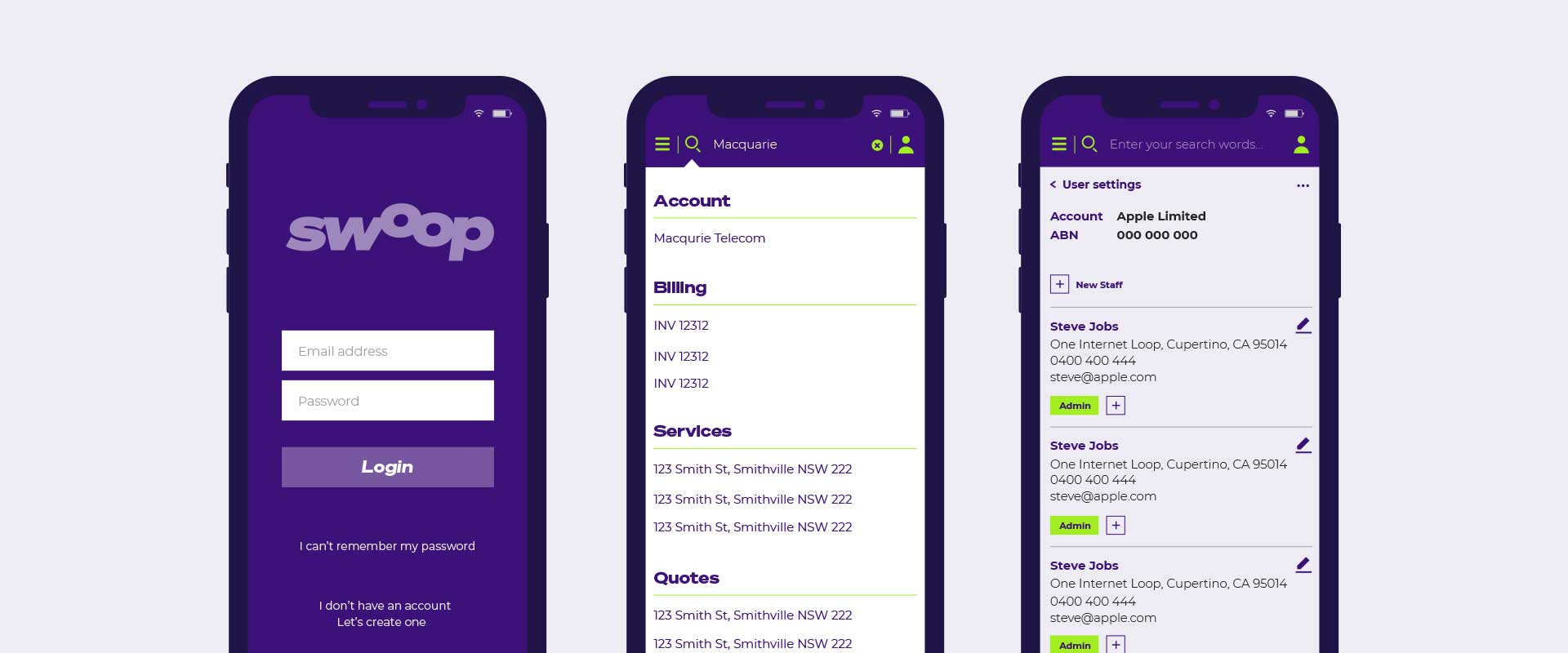 Brand Identity Case Study Swoop PERCEPT ® Brand Agency