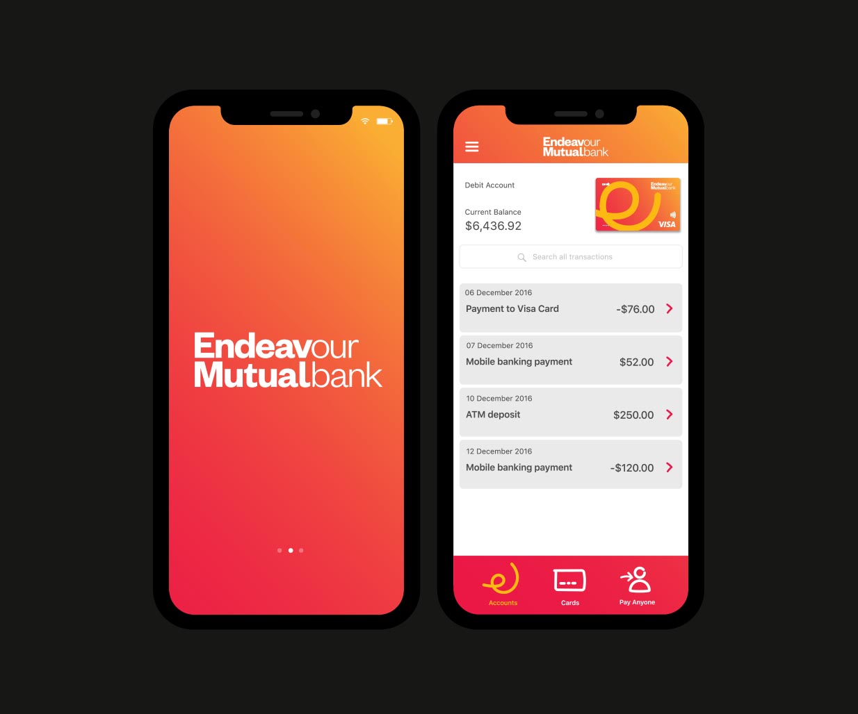 Rebranding, Brand Identity Design & Roll-out project for financial services company, Endeavour Mutual Bank, Sydney, Australia, image N