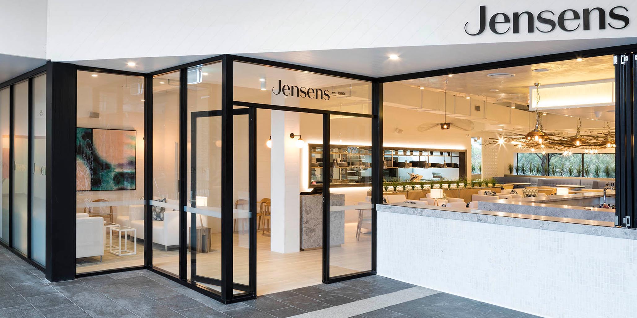 Brand & Website Design project in Sydney for hospitality venue Jensens Restaurant, a leader in the food service industry of Australia, image A