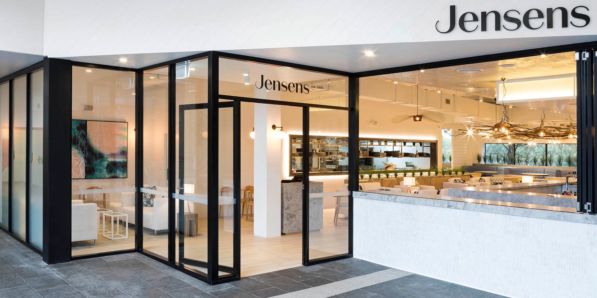 Brand & Website Design project in Sydney for hospitality venue Jensens Restaurant, a leader in the food service industry of Australia, image A