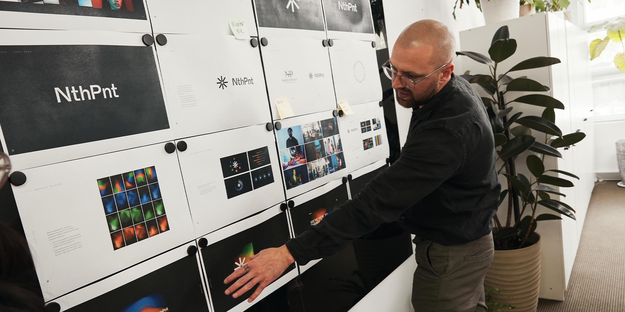 The Percept branding agency, Sydney, Australia, is a branding expert. This photo captures our expert brand designers at work on a brand identity project in our branding agency. The photo displays one of the best branding agencies in Sydney, in action on a strategic branding job.