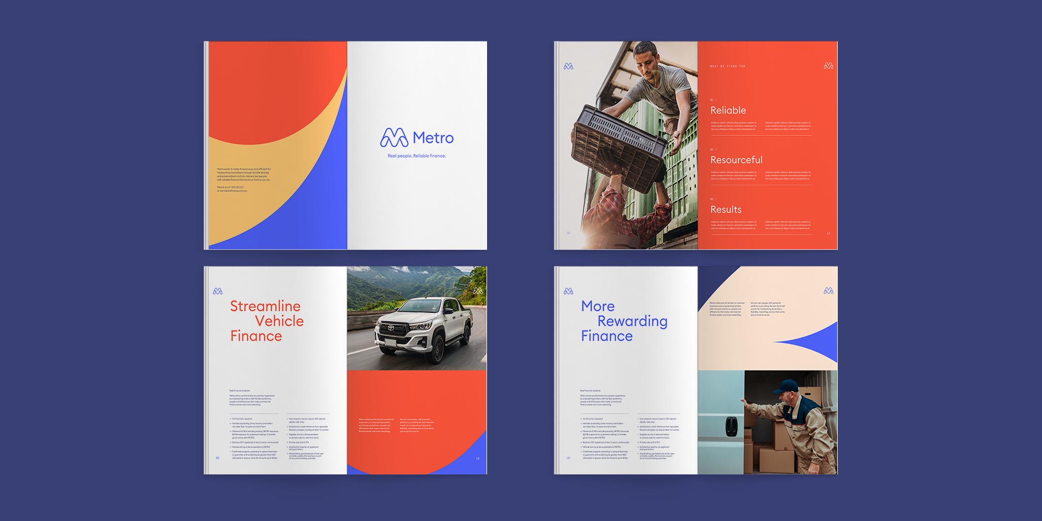 Brand positioning and rebrand project for Metro Finance's new brand identity, Image H