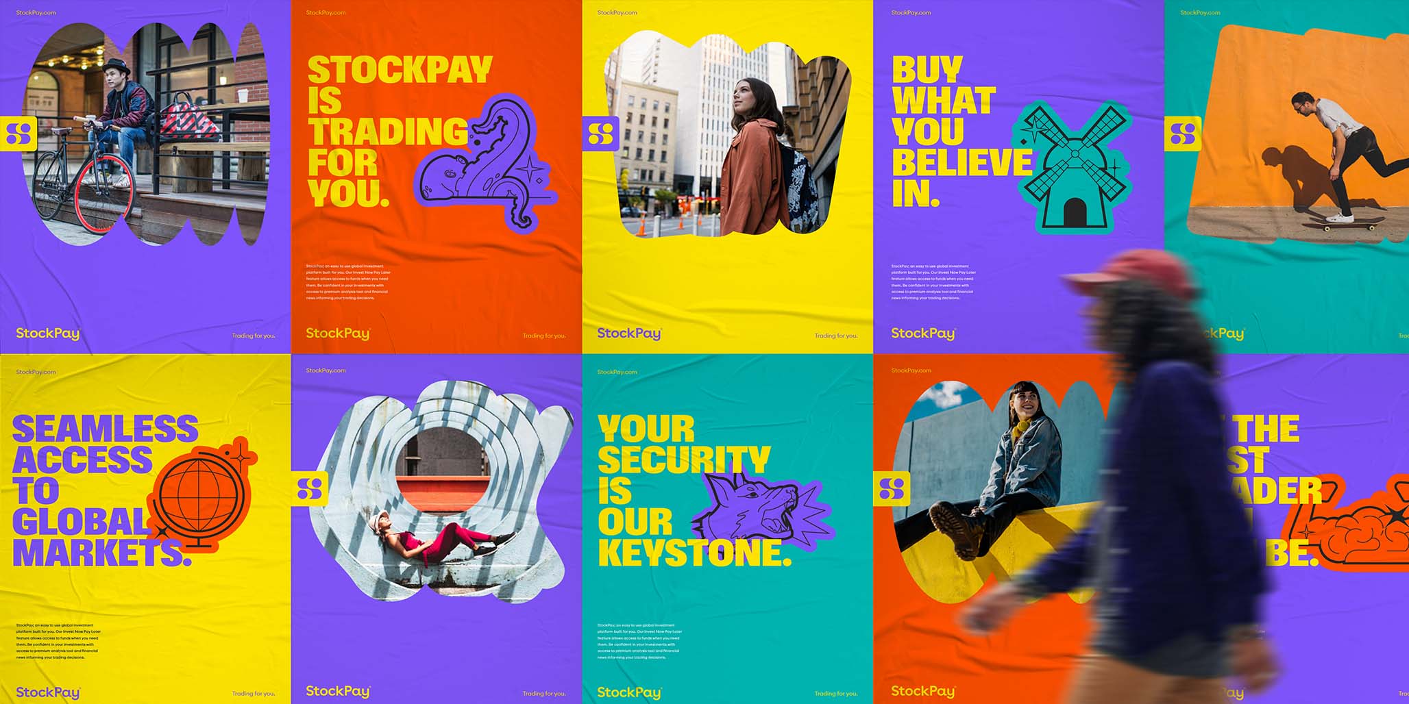 Australian branding agency, Percept, was engaged by StockPay to deliver brand positioning and branding, image C