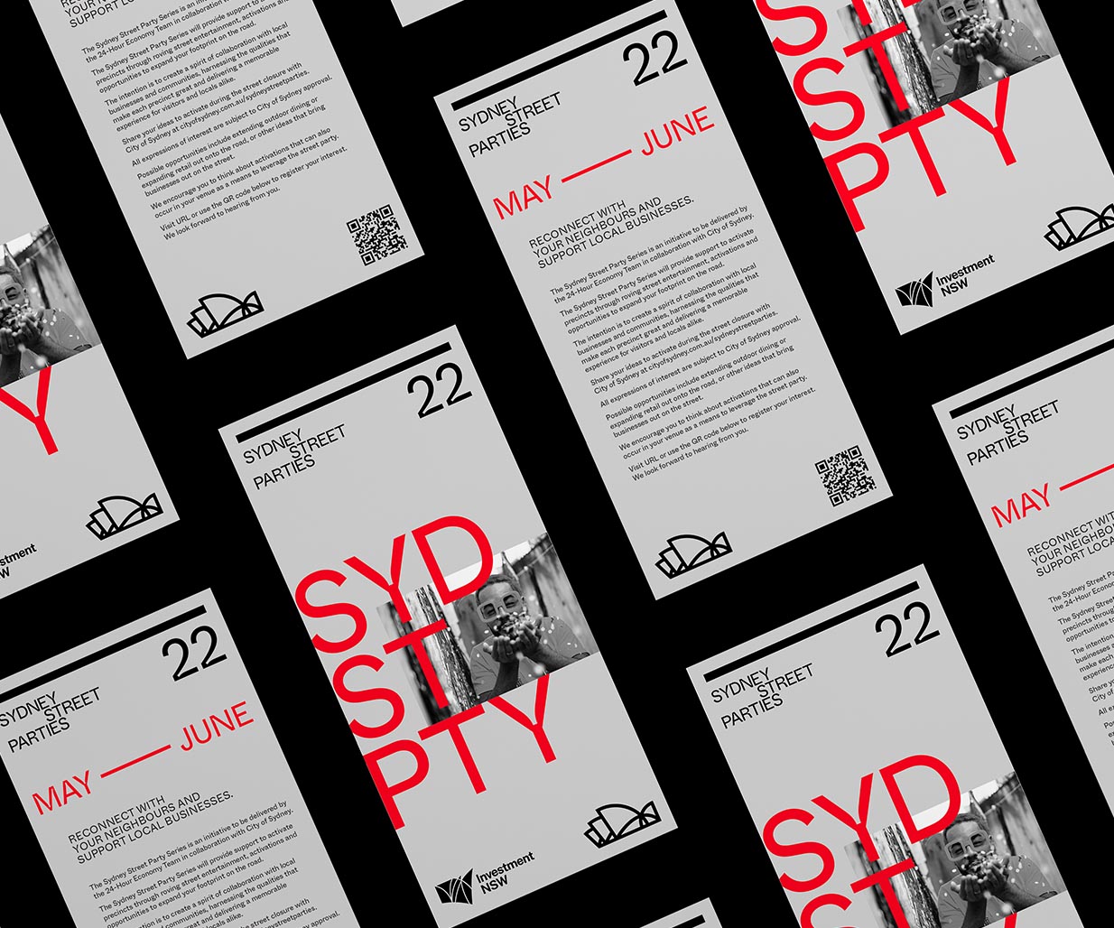 Branding Services for Sydney Street Party, where Percept were among the Branding Agencies selected for this design pitch, image C