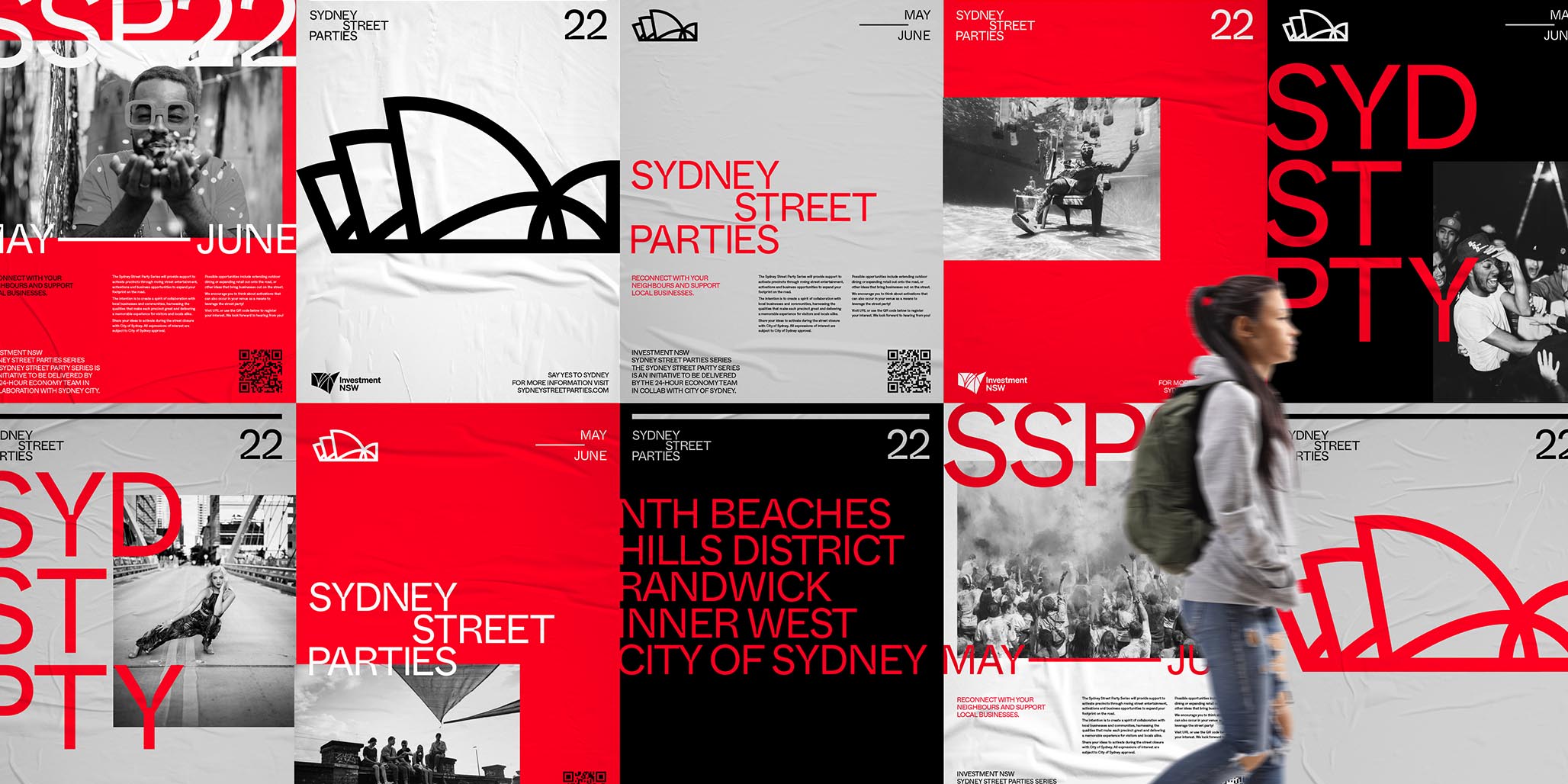 Branding Services for Sydney Street Party, where Percept were among the Branding Agencies selected for this design pitch, image G