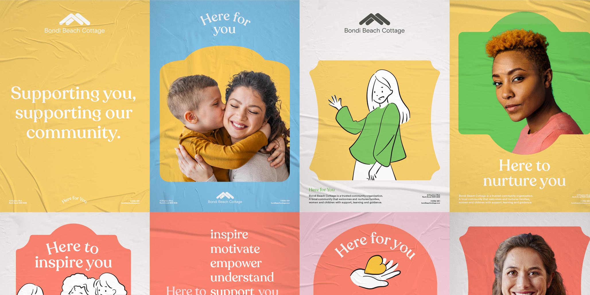 Branding strategy for a community service organisation in Australia by brand designers, Percept, Image G