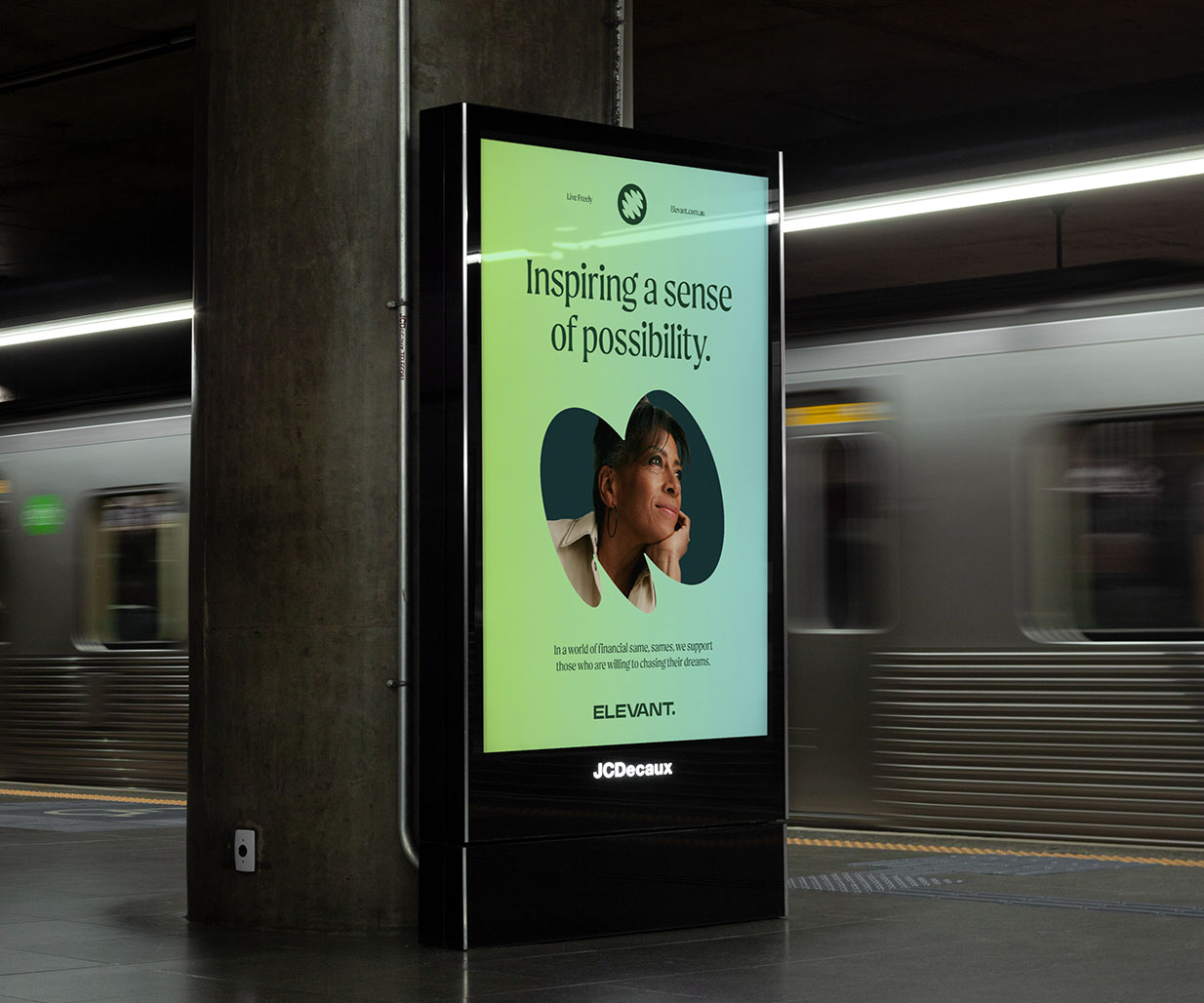 Brand identity agency, Percept, created this identity design that reshaped branding in the finance sector. Image – N