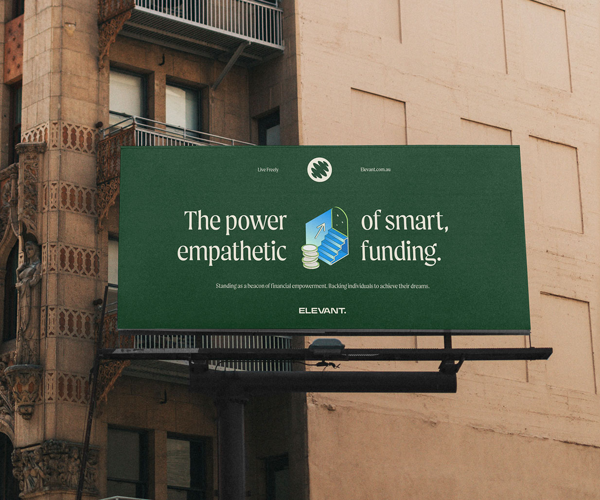 Brand identity agency, Percept, created this identity design that reshaped branding in the finance sector. Image – O