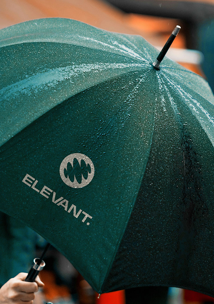 Brand identity agency, Percept, created this identity design that reshaped branding in the finance sector. Image – Q