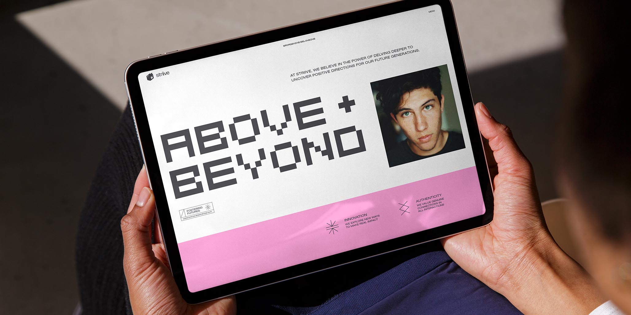 Brand designer, Percept, effectively connects with the young people of Australia with modern brand identity design. Image A