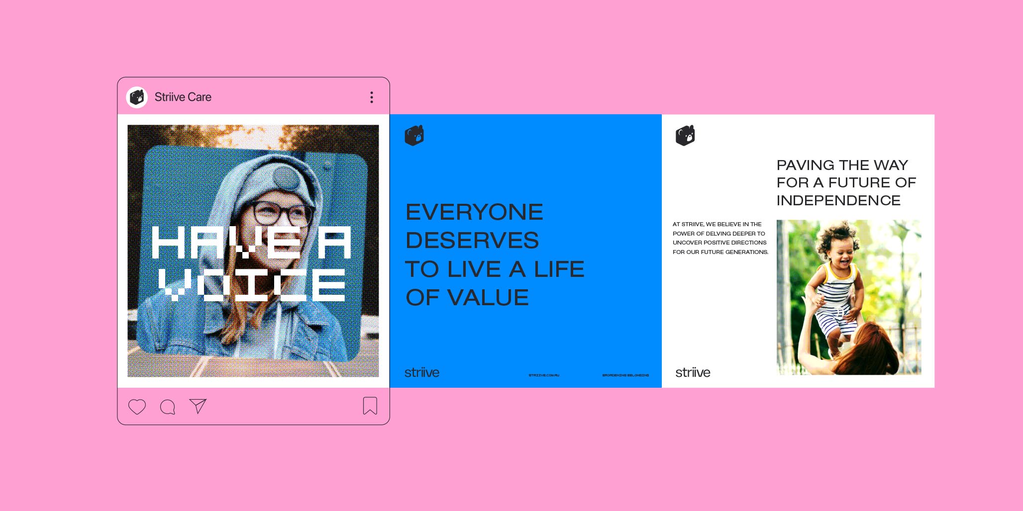 Brand designer, Percept, effectively connects with the young people of Australia with modern brand identity design. Image M