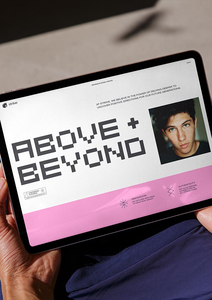 Brand designer, Percept, effectively connects with the young people of Australia with modern brand identity design. Image S