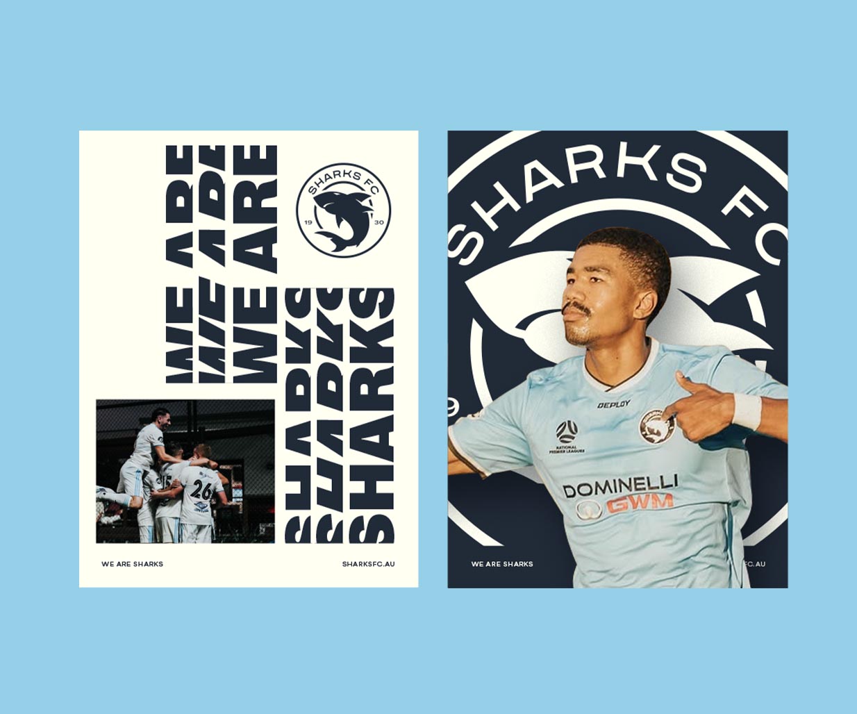 Brand identity agency, Percept, rebrand of Sharks FC - Image C