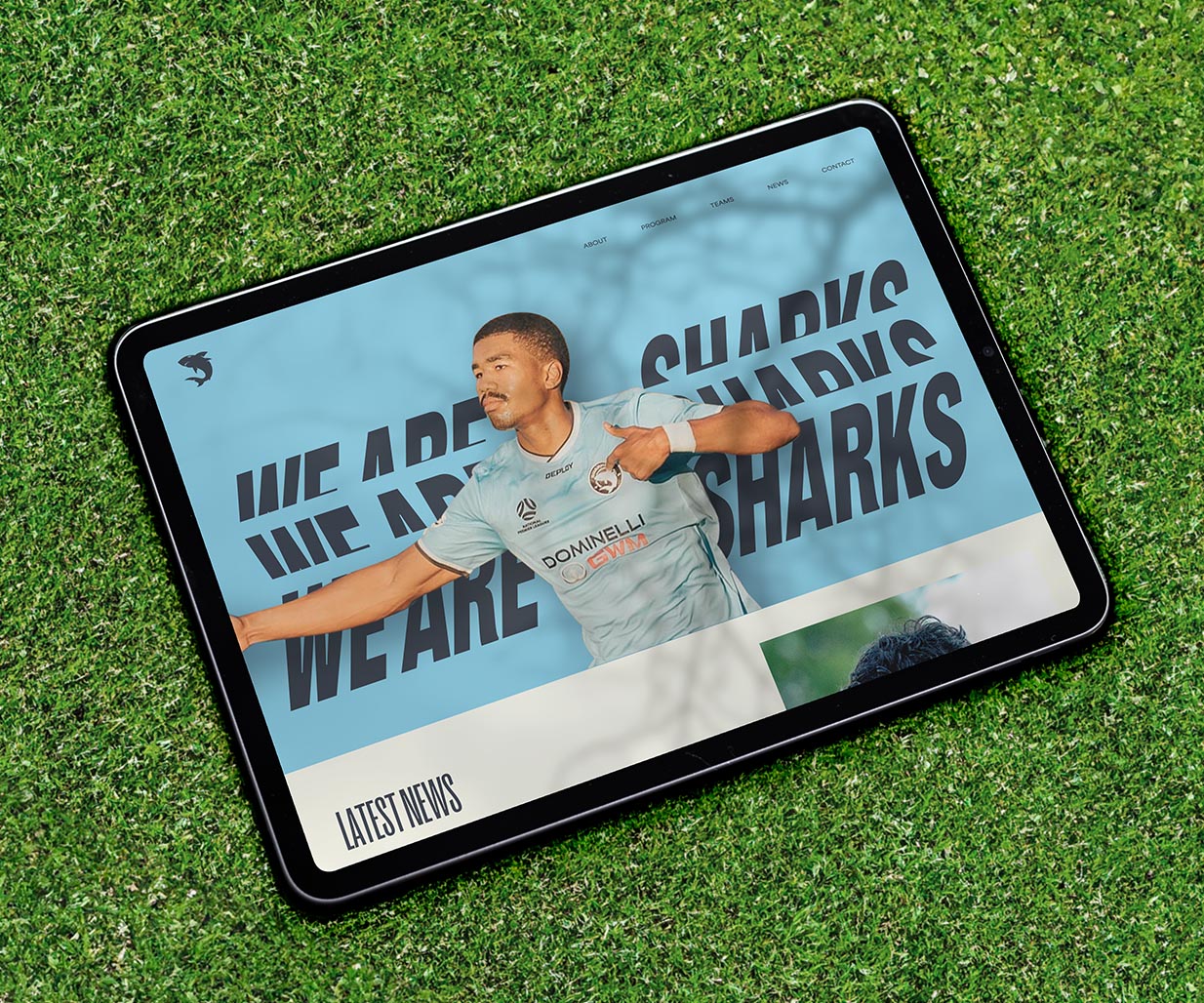 Brand identity agency, Percept, rebrand of Sharks FC - Image T