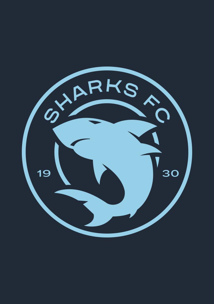 Brand identity agency, Percept, rebrand of Sharks FC - Image X