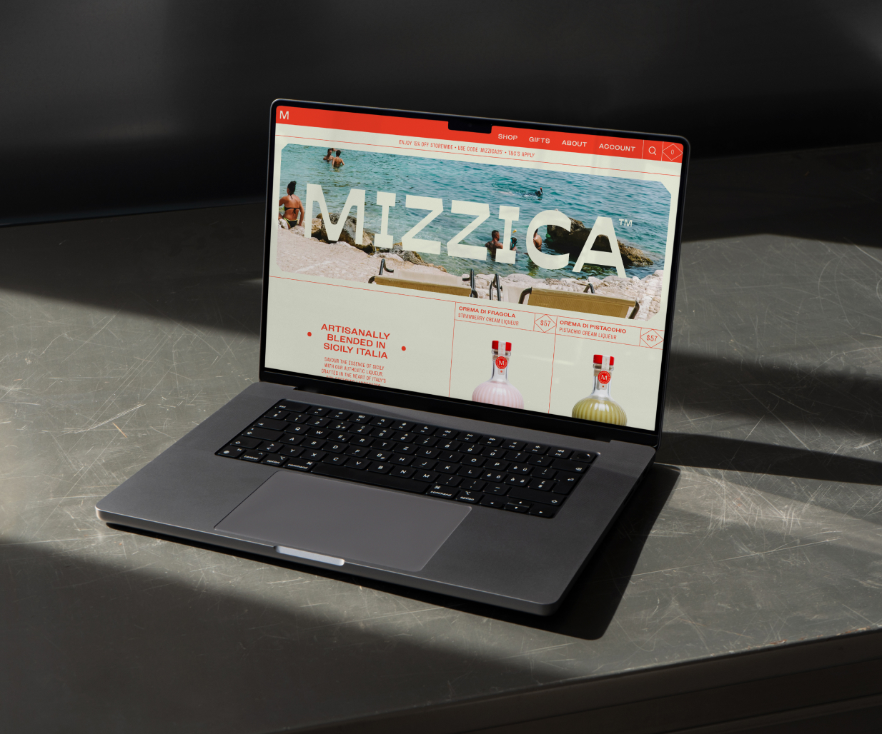 Branding and packaging design by Percept that feels contemporary and unmistakable on shelf for an Italian alcohol beverage in the Australian market. Image L