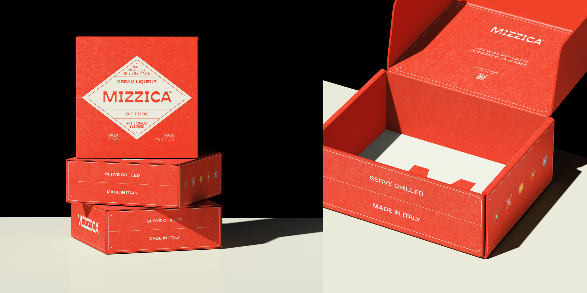 Branding and packaging design by Percept that feels contemporary and unmistakable on shelf for an Italian alcohol beverage in the Australian market. Image P