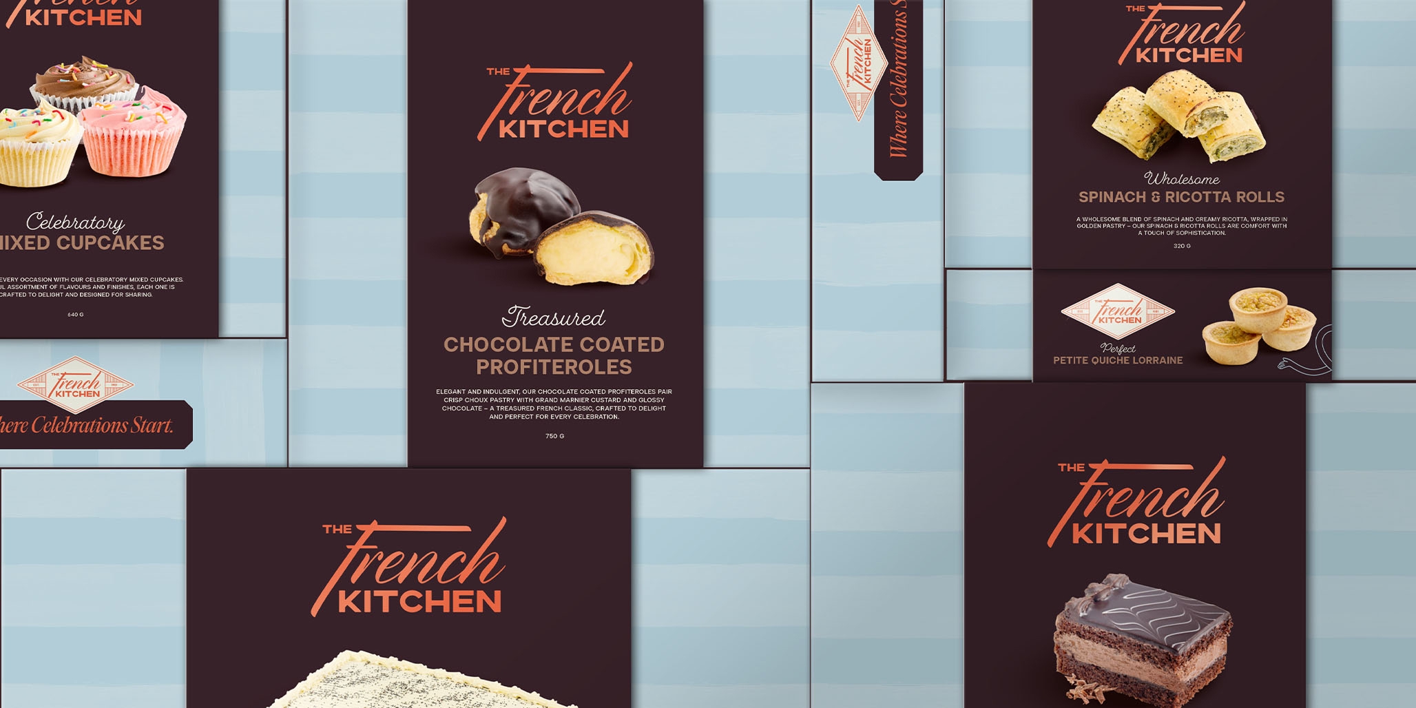Percept was brought in as the brand designer to redefine The French Kitchen's retail branding and wholesale food packaging. The brand design feels as good as it tastes. Image K